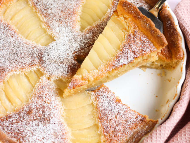 Tarte amandine aux poires