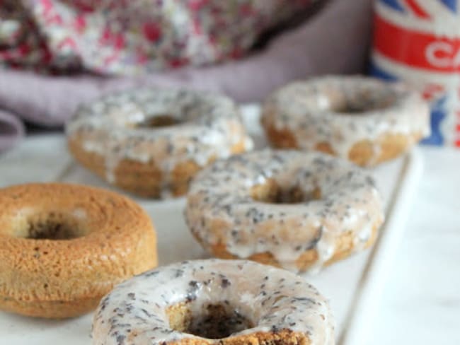 Donuts au thé Earl Grey façon London Fog, cuits au four