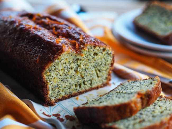 Cake à l'orange et aux graines de pavot