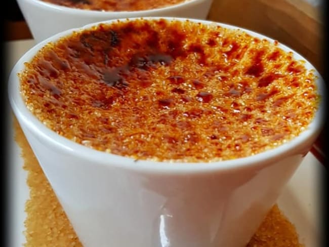 Crème brûlée au lait concentré non sucré