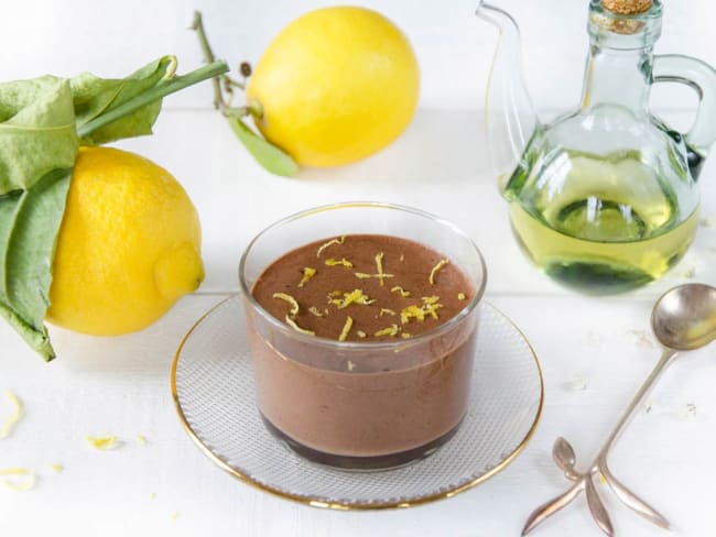 Mousse chocolat citron huile d'olive