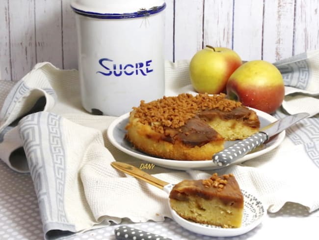 Gâteau à l'envers pomme caramel