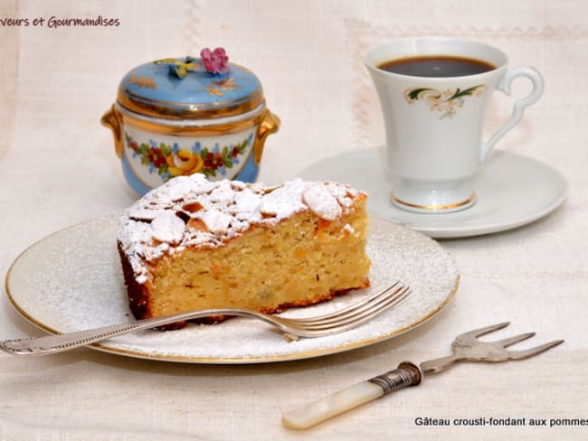 Gâteau croustifondant aux pommes