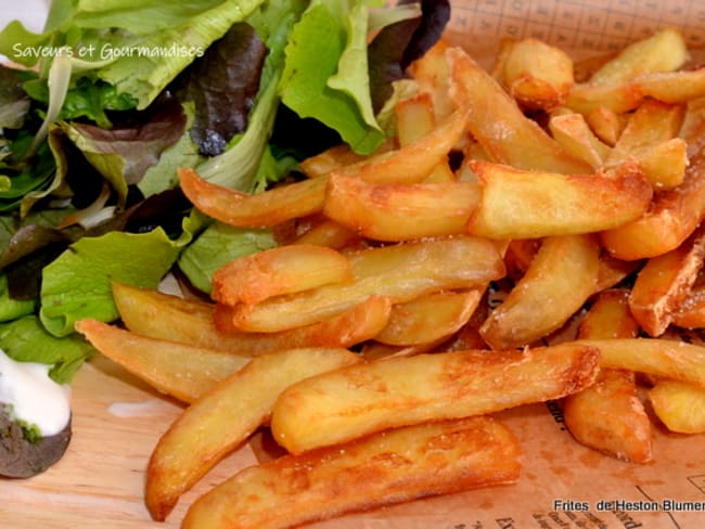 Frites Triple cuisson d'après le Chef e Heston Blumenthal