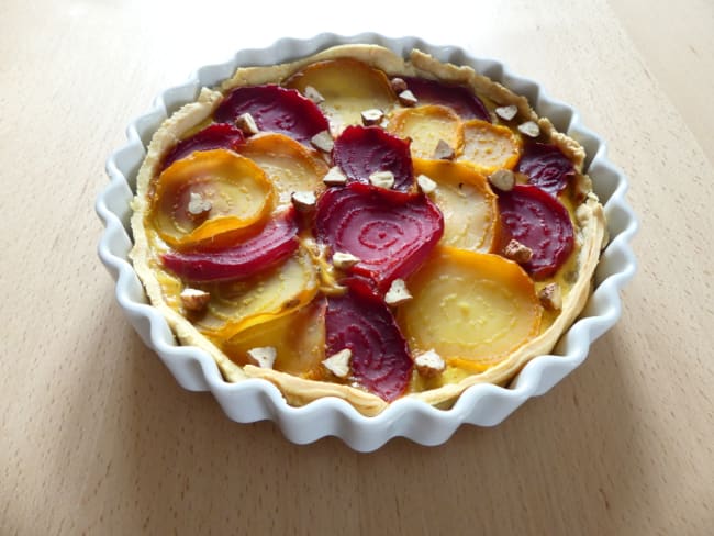 Tarte à la betterave et ricotta