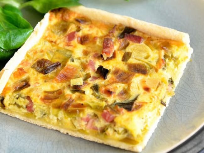 Quiche aux poireaux et au gingembre