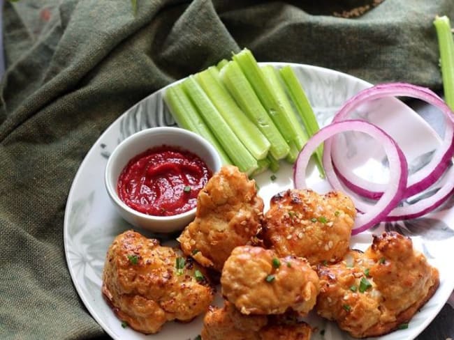 Wings de chou-fleur au four (beignets)