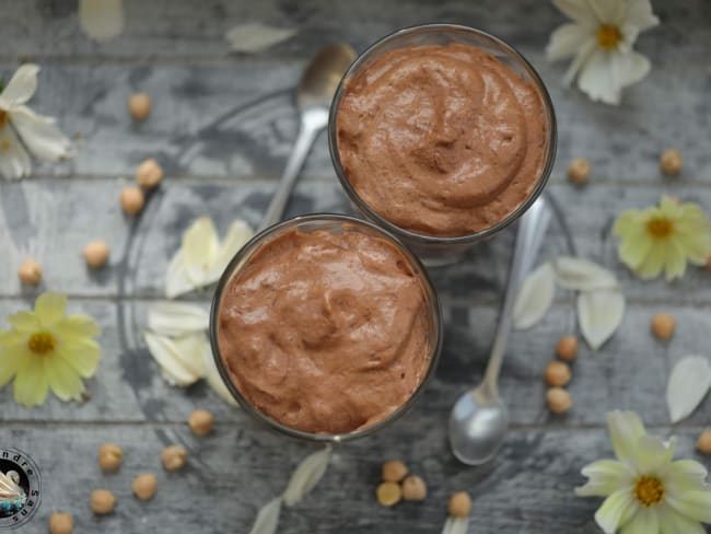 Mousse au chocolat noir aquafaba au tapioca