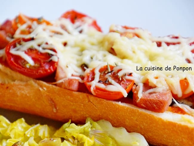 Pizza baguette