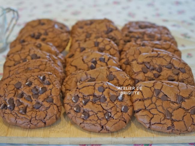 Outrageous Chocolate Cookies d'après Martha Stewart