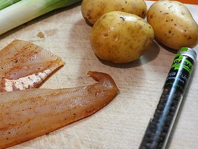 Soupe haddock fumé