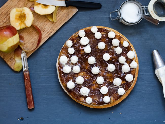 Tarte pomme et miel façon Tatin