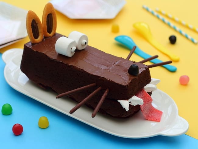 Gâteau d'anniversaire rigolo pour enfant : "le loup"