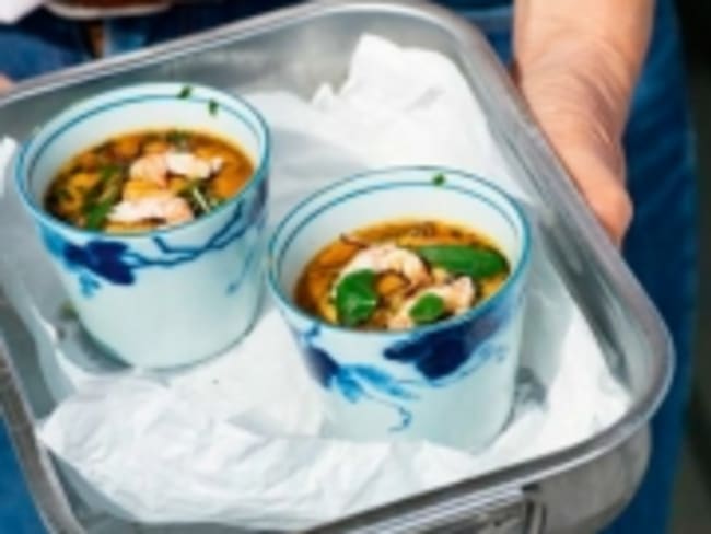 Chawan dashi aux crustacés comme au Japon