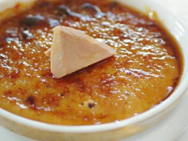 Crème brûlée au foie gras