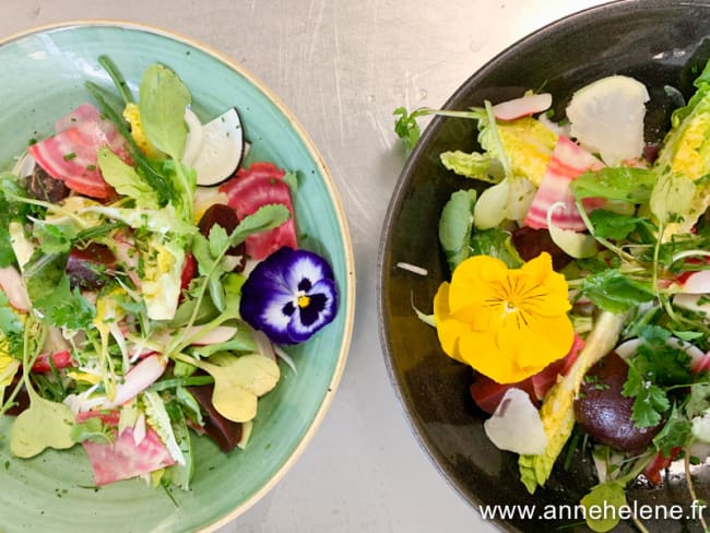 Salade de légumes crus