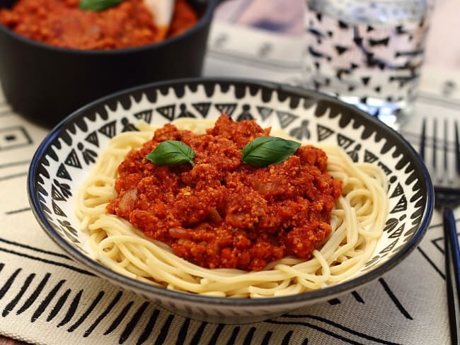 Bolognaise végan au tofu rosso