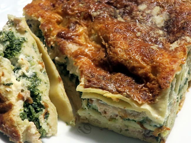 Lasagnes saumon et épinards