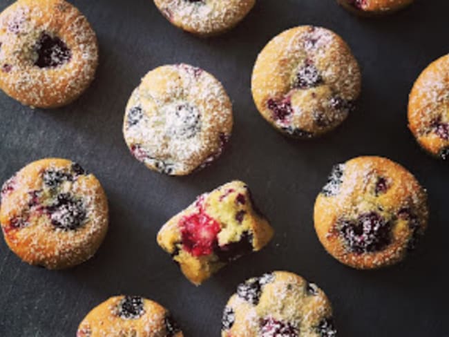 Mini muffins aux fruits rouges