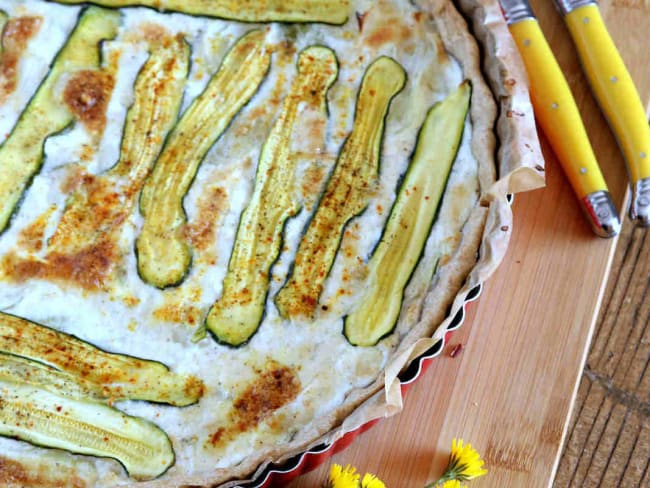 Tarte aux courgettes et chèvre igbas