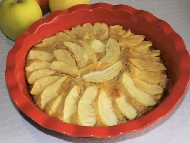 Moelleux aux pommes et à la frangipane