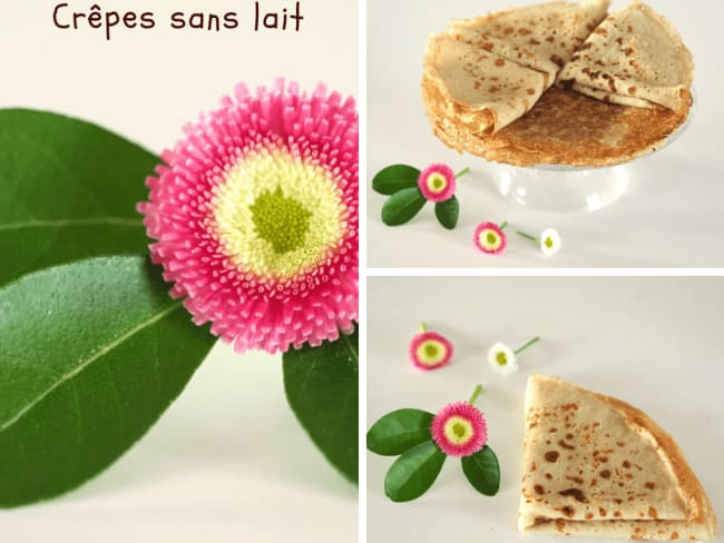 Crêpes sans lait