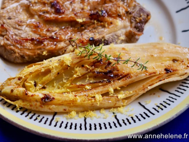 Endives braisées au citron