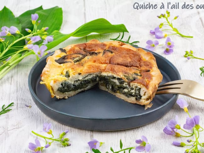 Quiche à l'ail des ours