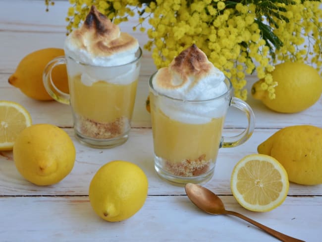  Verrine façon tarte au citron meringuée