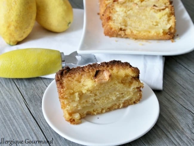 Cake polenta pommes - citron