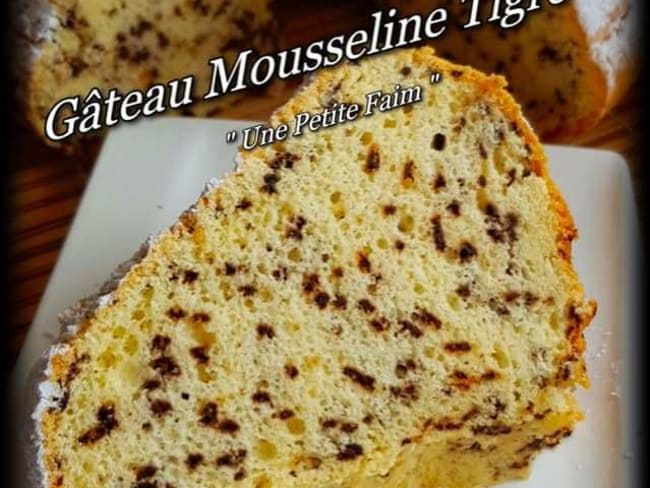 Gâteau mousseline tigré