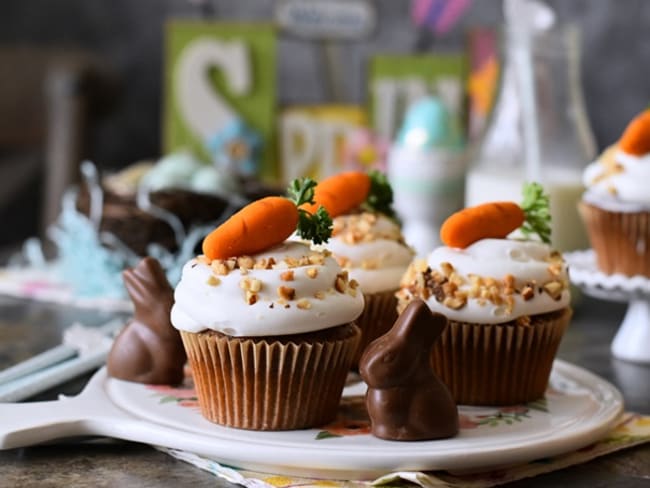 Le carrot cake cupcakes