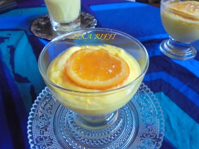 CRÈME AUX AMANDES ET A L'ORANGE FAÇON MISTRALETTE