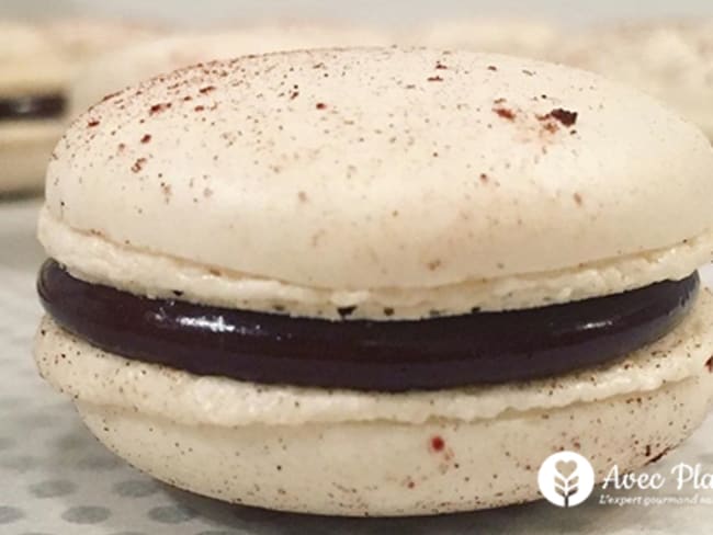 Macarons au chocolat noir sans allergène et vegan sans oeuf