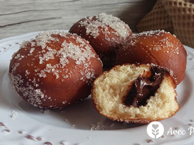 Beignets au chocolat noir vegan