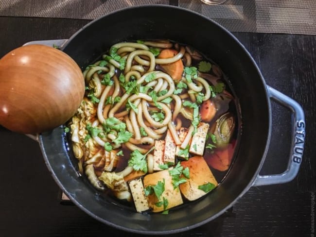 Sukiyaki au tofu grillé