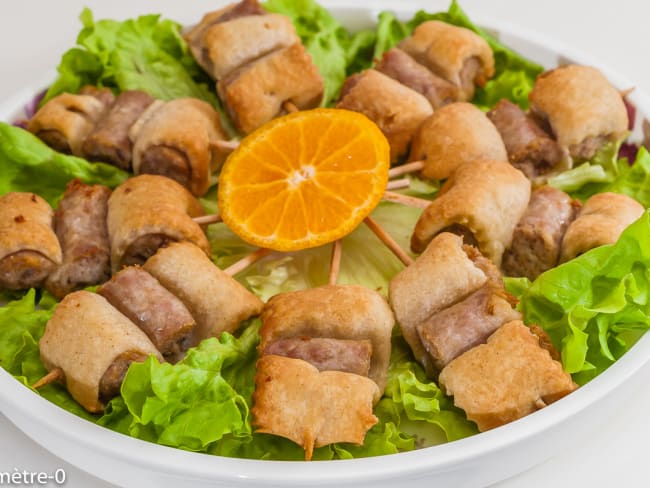 Brochettes de chipolatas pour l'apéro