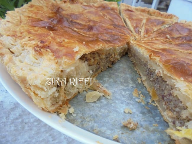 GALETTE FEUILLETÉE AUX NOIX ET A LA CANNELLE