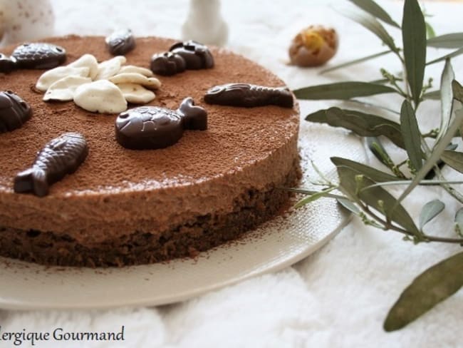 Entremet chocolaté pour Pâques