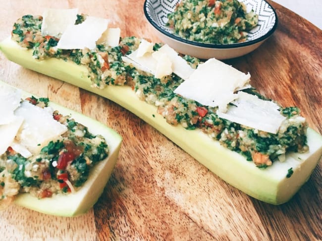 Courgettes farcies végétariennes