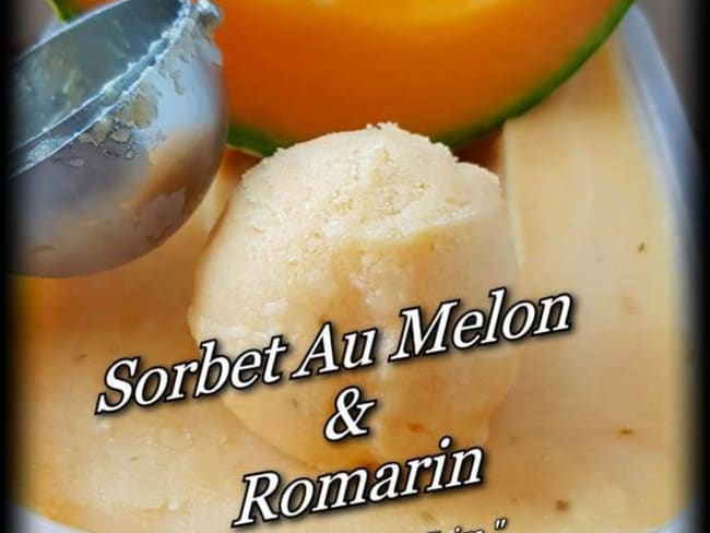 Sorbet au melon et romarin