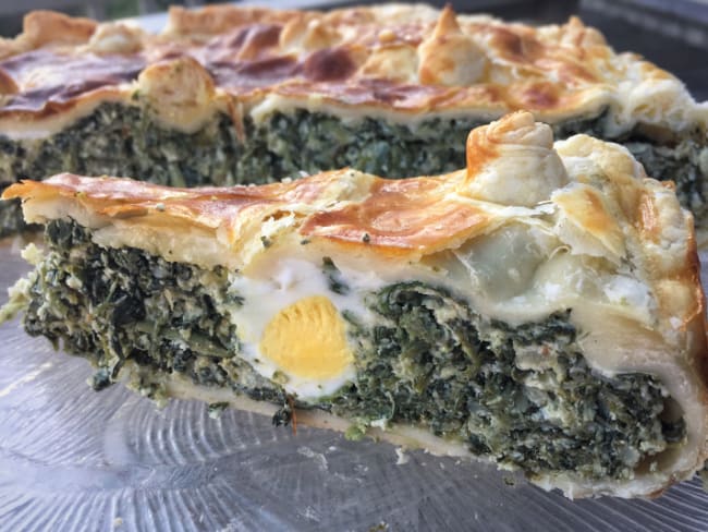 Torta pasqualina ou tourte aux oeufs, épinards et ricotta