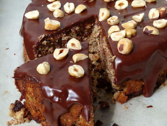 Gâteau ricotta, noisettes et chocolat d'Ottolenghi