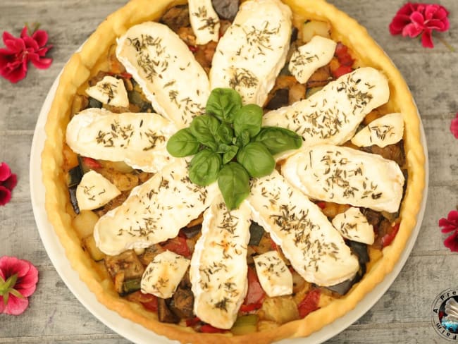 Tarte légumes grillés camembert di bufala