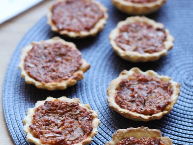 Mini-tartelettes salées façon pizza