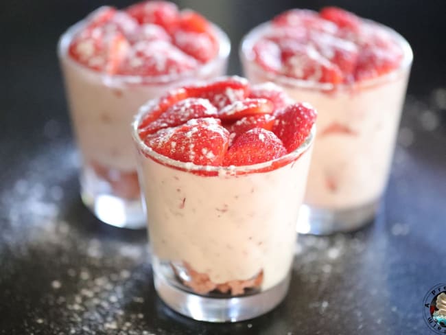 Verrines aux fraises