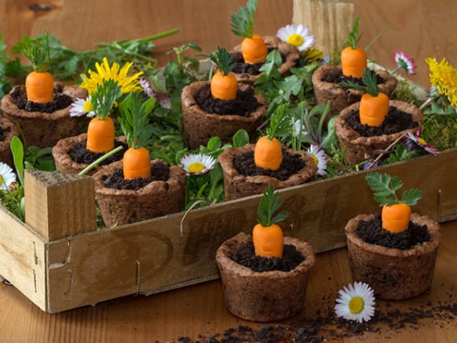 Carrot cookies pot