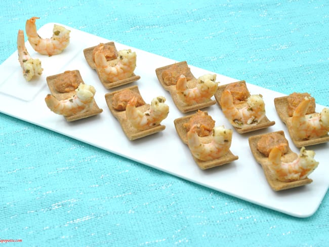 Duobelle crevettes et rillettes de thon