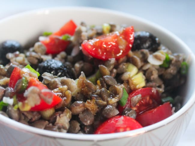 Salade de lentilles fraîche et originale