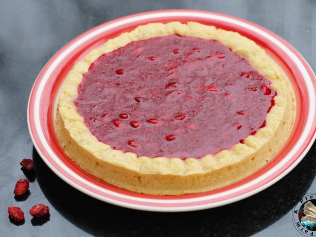 Tarte aux pralines roses 